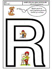 ş harfi çizgi çalışması